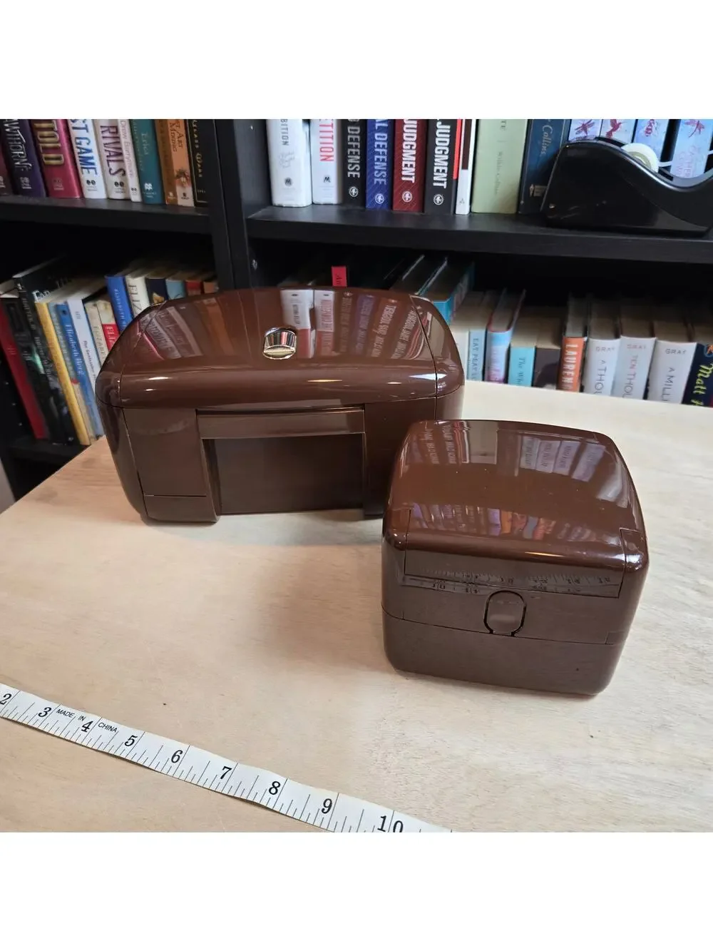 Vintage set The Jewel Kit MCM jewelry box and travel box brown